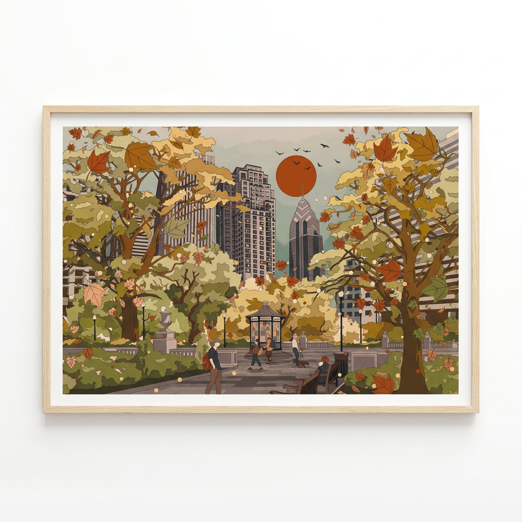Mega Asellia: Foliage in Rittenhouse Square