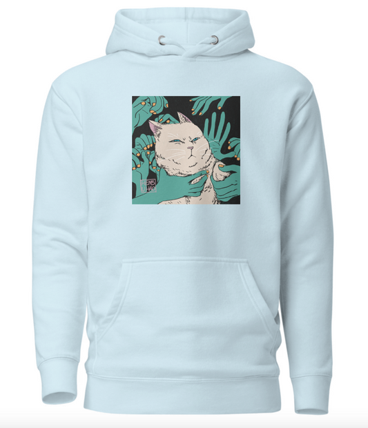 Henbuhao Blue Cat Hoodie