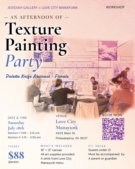 Texture  Painting Party at Love City Manayunk