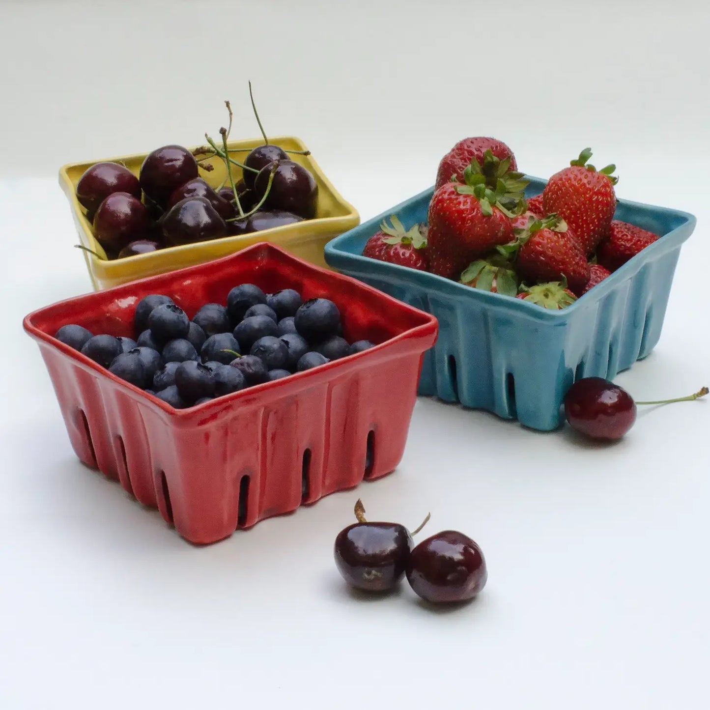 Small Ceramic Berry Baskets