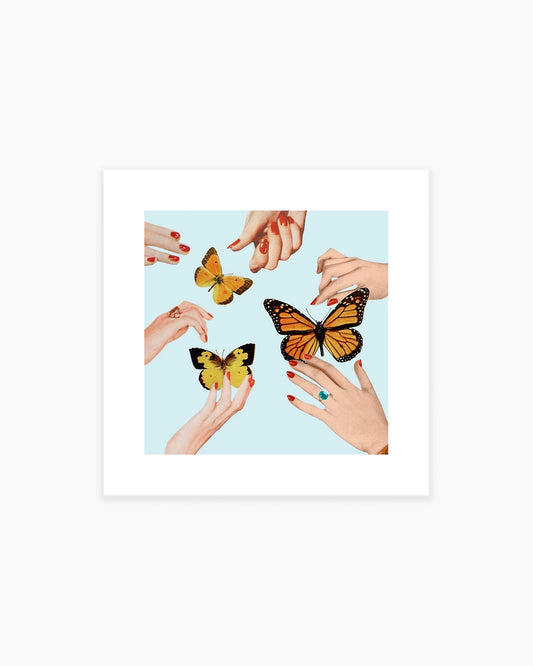 Social Butterflies, Open Edition Print by Julia Walck