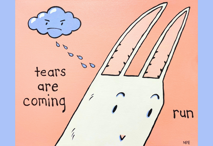 Tears Are Coming, Acrylic Painting by Mary Engel