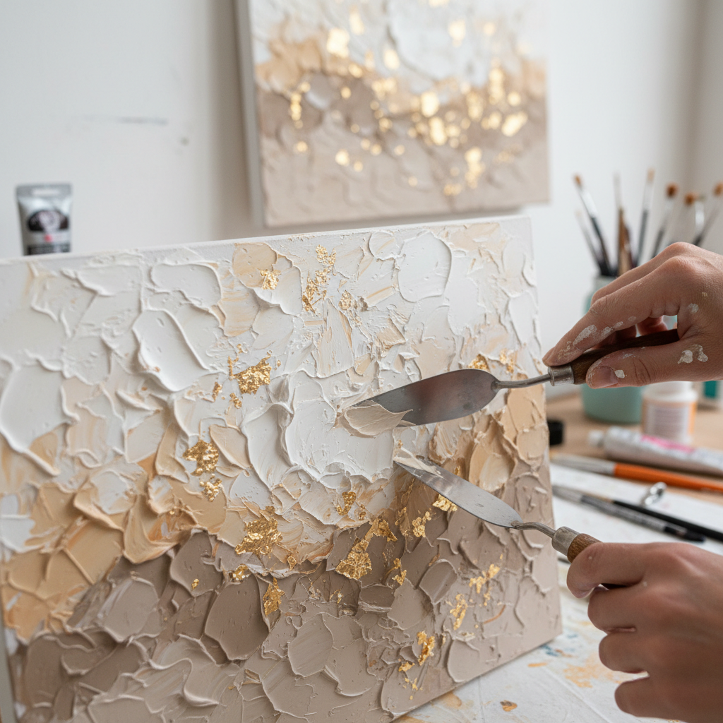 Texture Painting Date Night (Two Mini Panels or One Shared Canvas)