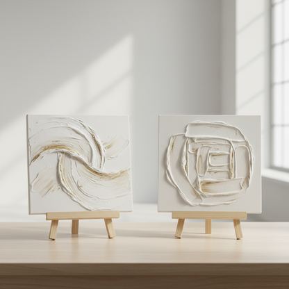 Texture Painting Date Night (Two Mini Panels or One Shared Canvas)