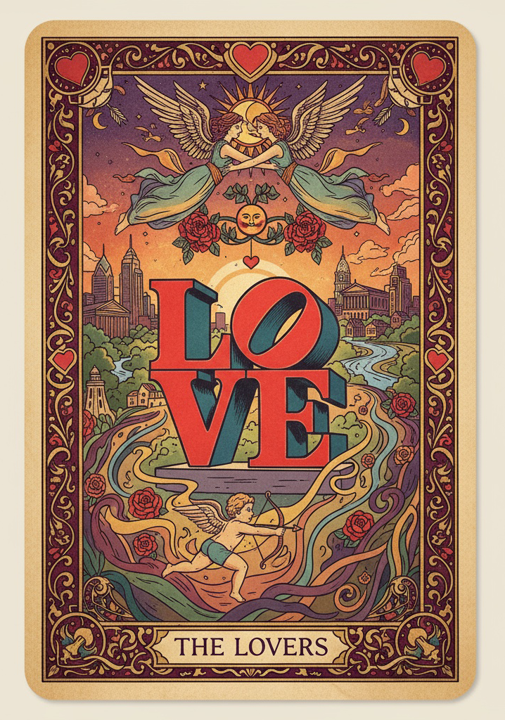 Philadelphia Themed Tarot Art