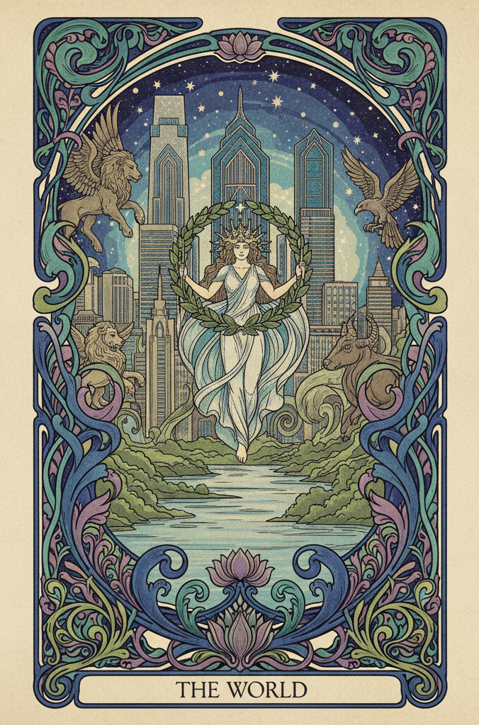 Philadelphia Themed Tarot Art