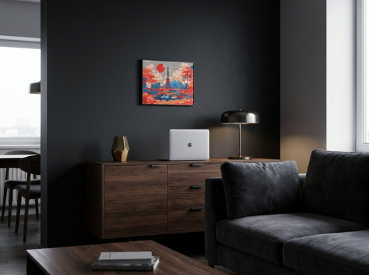 Spring in Tokyo, Open Edition Print by Jedidiah Studio