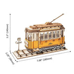 Retro Tramcar 3D Wooden Puzzle TG505