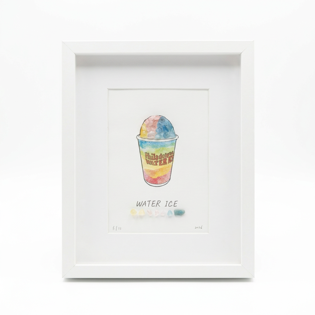 Philadelphia Themed Crystal Art 10"x8"