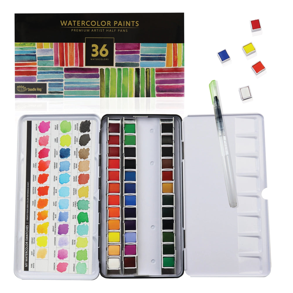 Watercolor Paint Set For Artists On-The-Go!