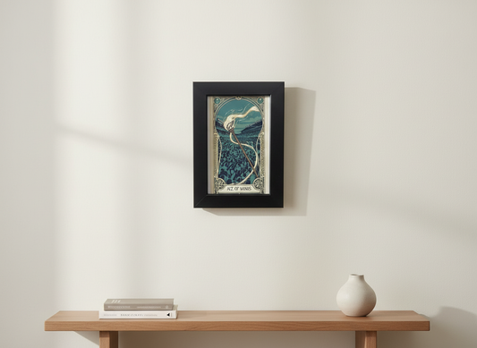 Philly Tarot Card Prints Framed - Ace of Wands