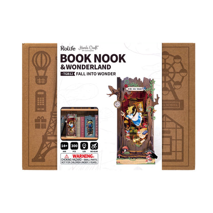 Fall Into Wonder - DIY Book Nook Kit (Alice in Wonderland Miniature)