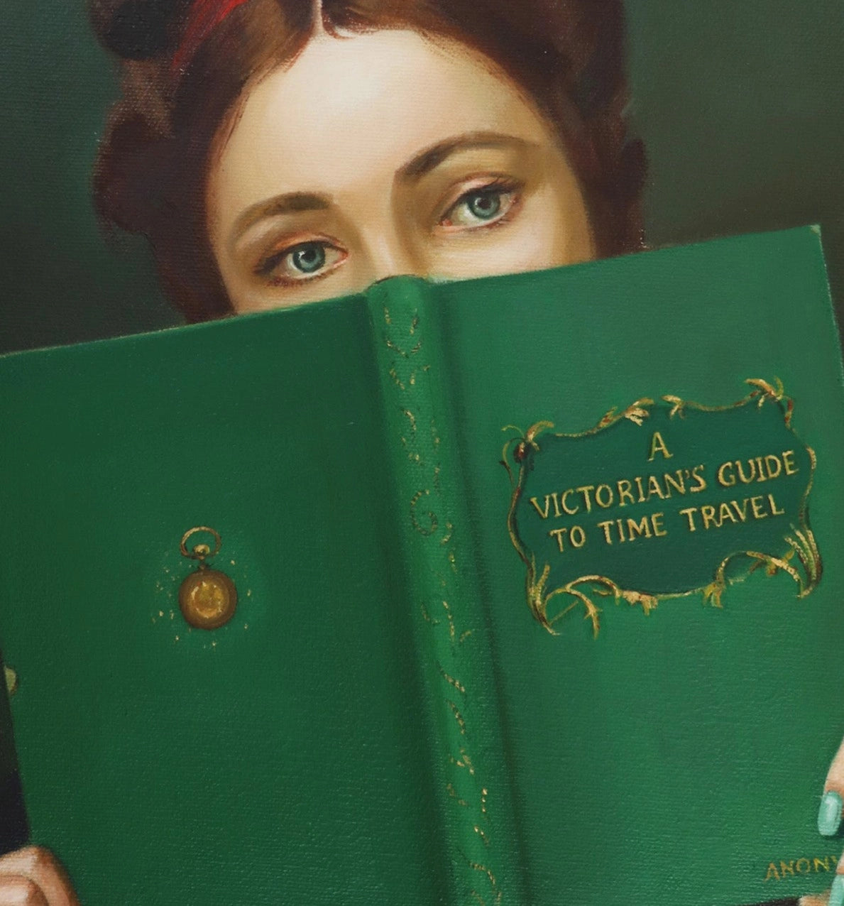 A Victorian's Guide To Time Travel Open Edition Print by Janet Hill