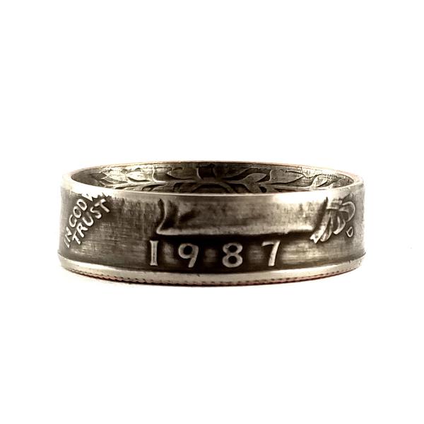 1987 Washington  Quarter Coin Ring