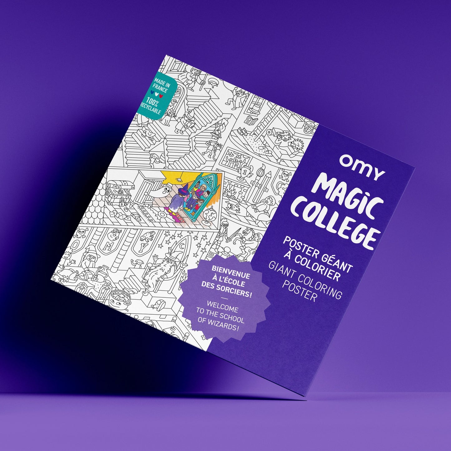 OMY Magic College - Giant Coloring Poster