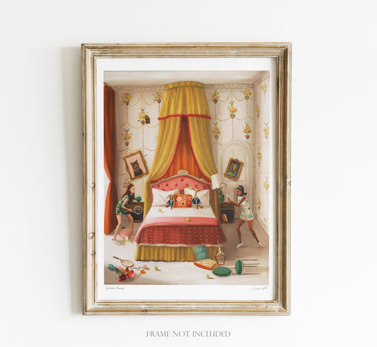 Interior Tennis, Open Edition Print by Janet Hill