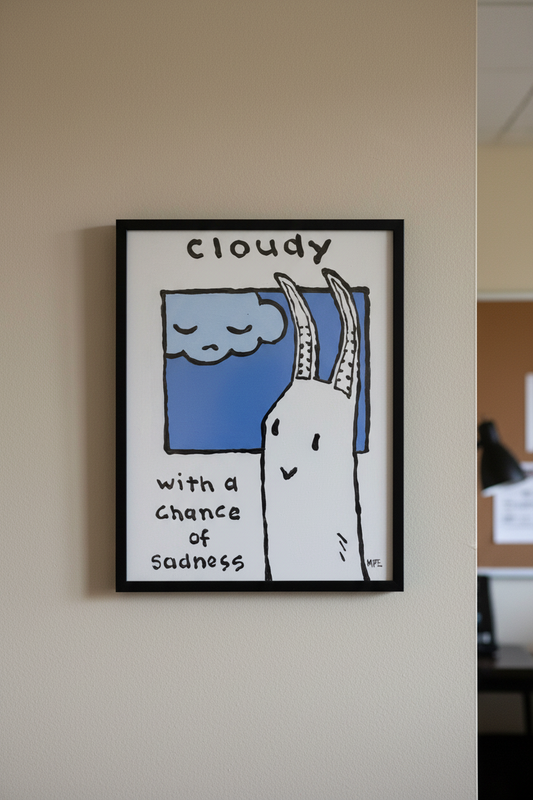 Chance of Sadness, Acrylic Painting by Mary Engel