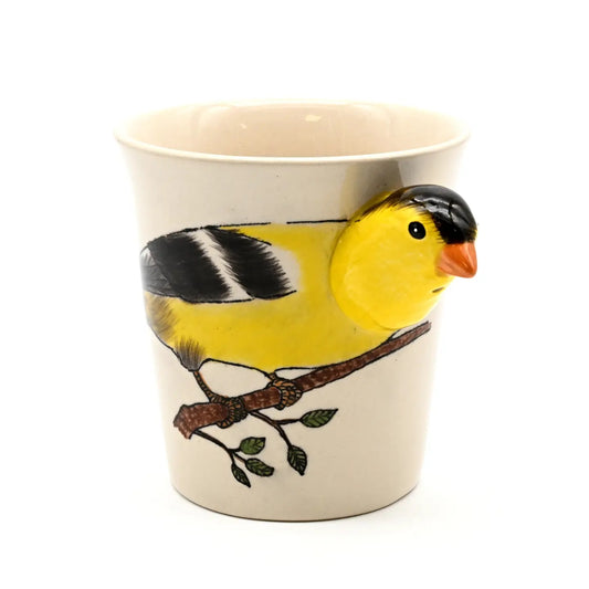 Finch Hand-Painted Porcelain Mug, 10 oz