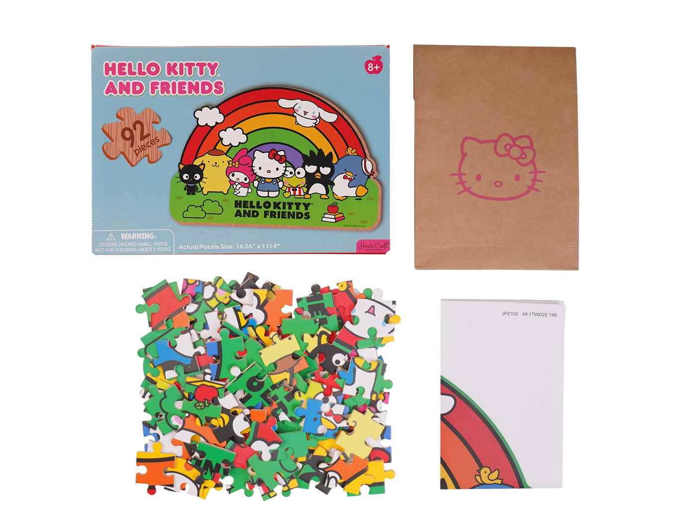 Hello Kitty Wooden Jigsaw Puzzle: Hello Kitty Rainbow
