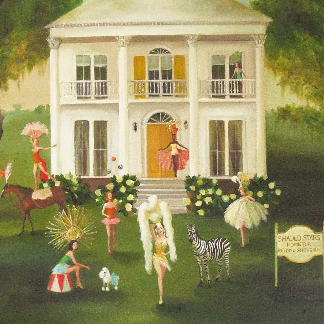 Shaded Stars, the Home For Retired Showgirls, Open Edition Print by Janet Hill