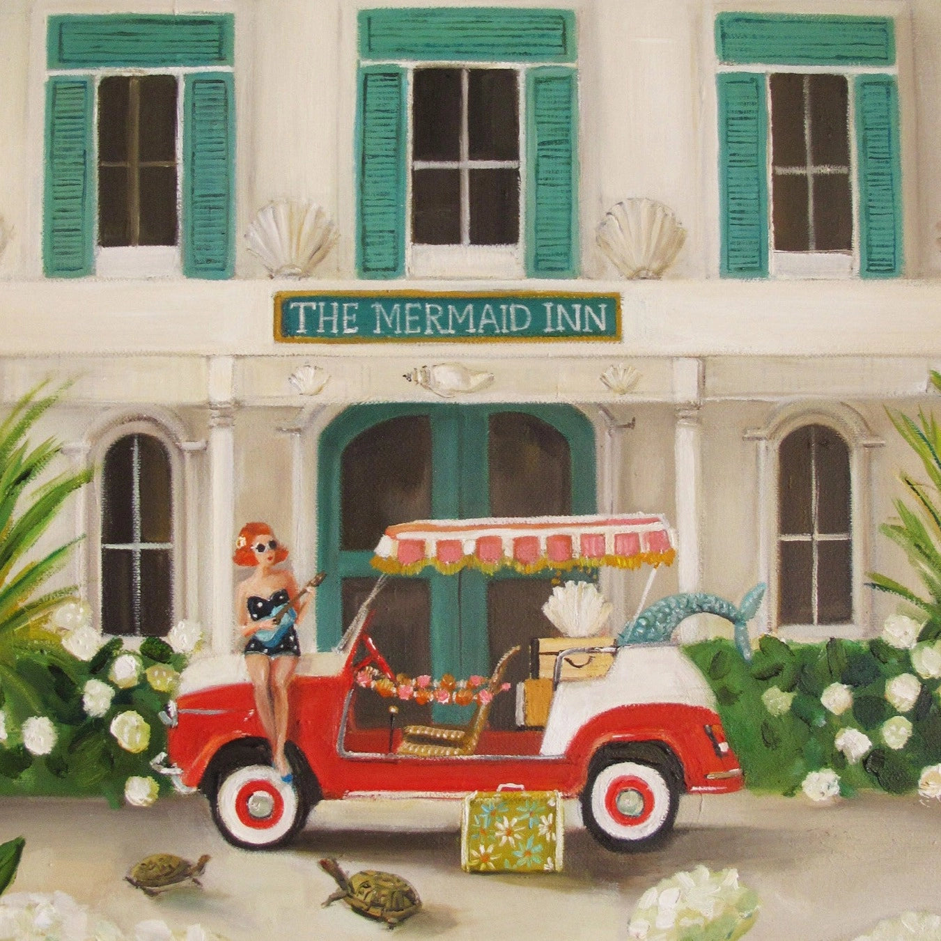 The Mermaid Inn Art, Open Edition Print by Janet Hill