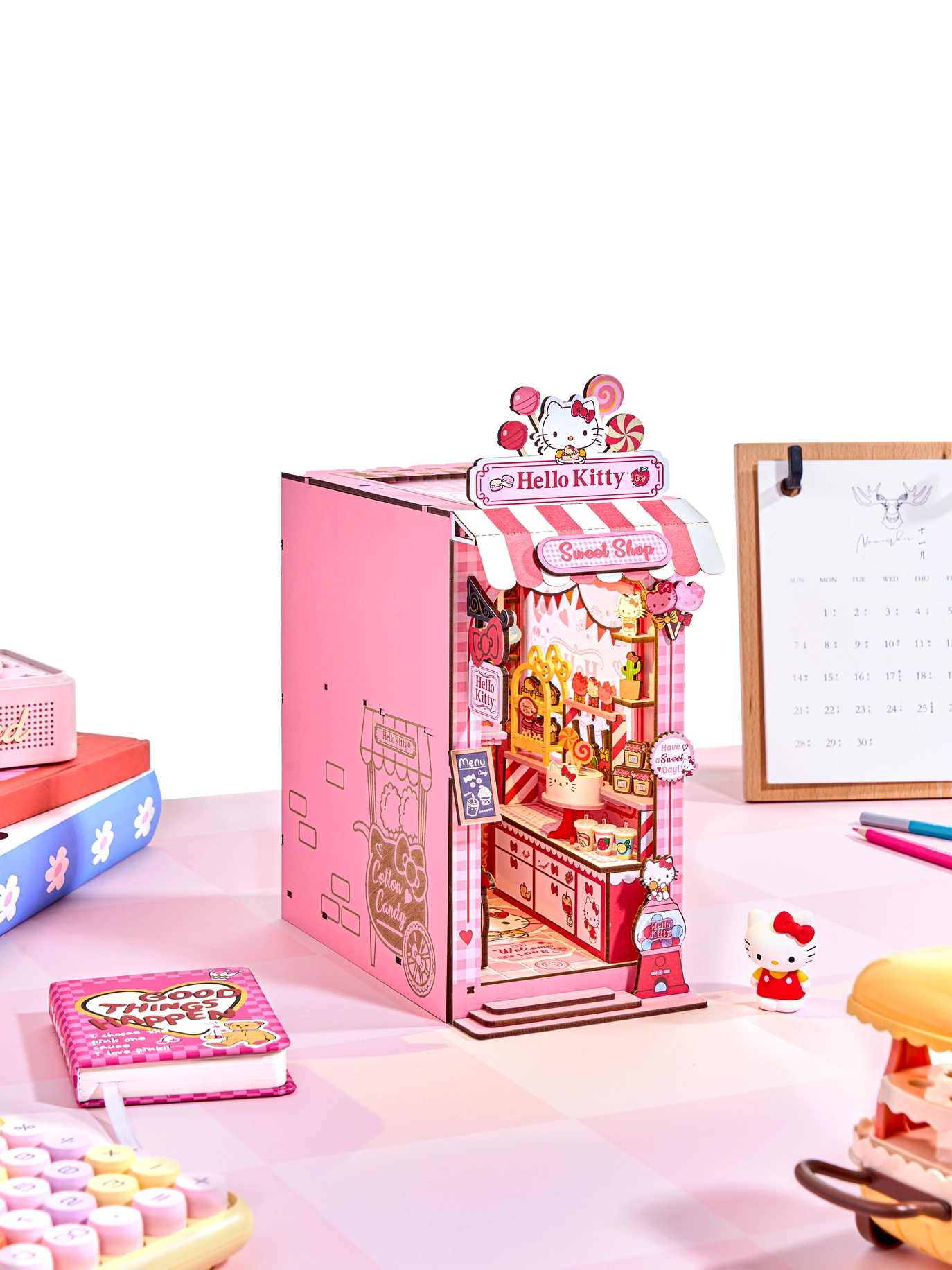 Hello Kitty® Sweet Shop - DIY Book Nook Kit (Miniature Candy Shop)