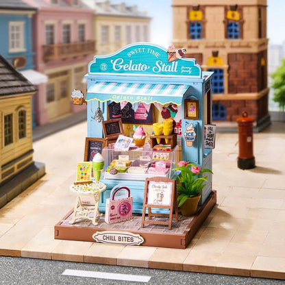 DIY Miniature House Kit – Chill Bites Gelato Stall