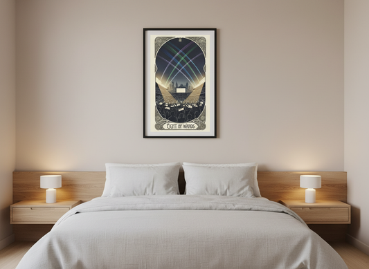 Philly Tarot Card Prints Framed - Eight of Wands