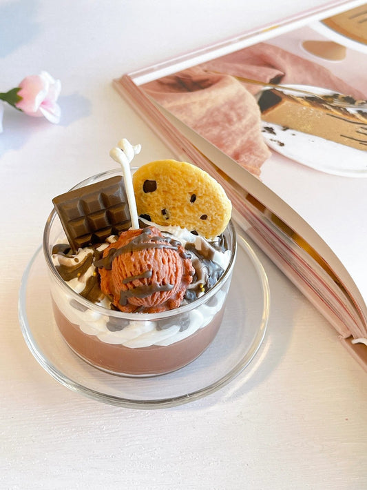 Mini Chocolate Container Candle, Dessert Candle, Food Candle