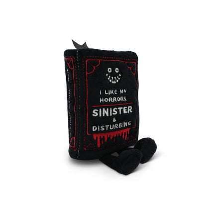 "I Like My Horrors Sinister & Disturbing" Book Plush Bag Charm
