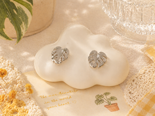 Jedidiah Earring- Monstera