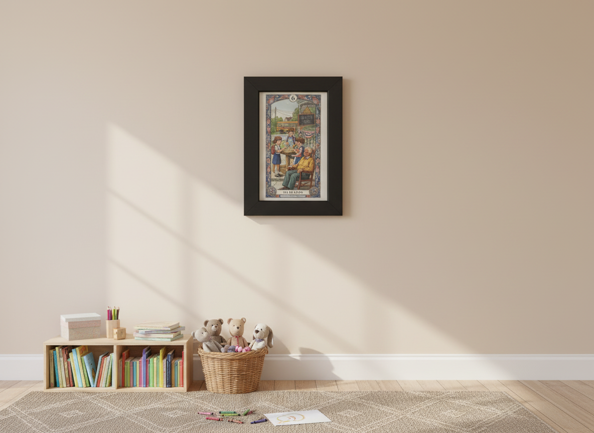 America 250 Tarot Series - Six of Cups a commemorative tarot collection celebrating 1776–2026.