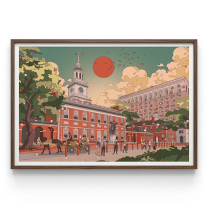 Mega Asellia: Independence Hall Print