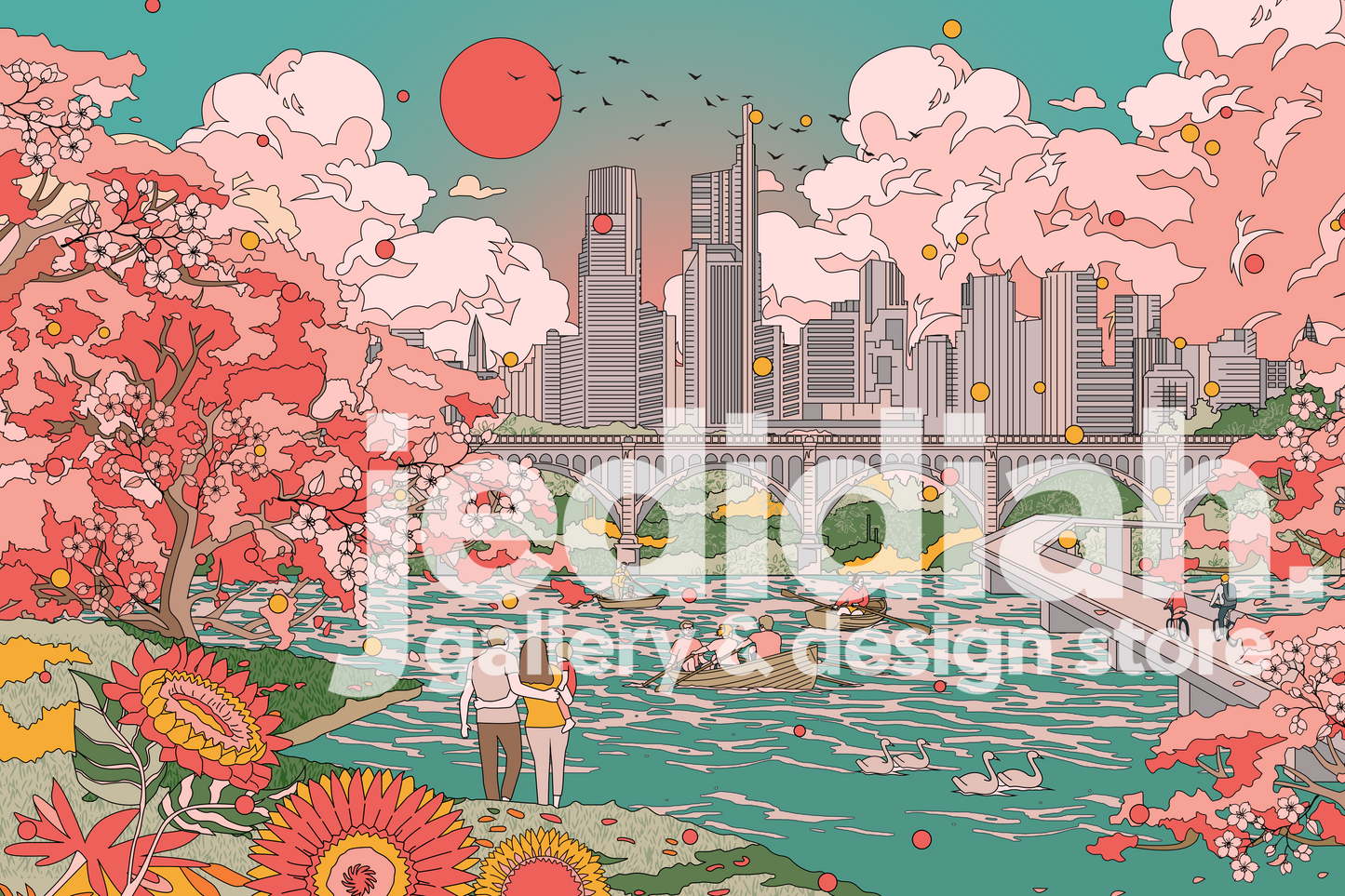 Mega Asellia: Sakura on the Schuylkill River