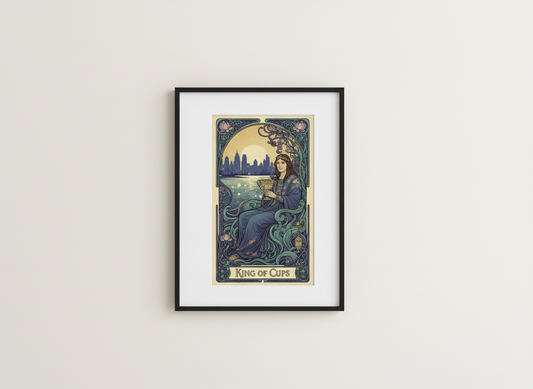 Philly Tarot Card Prints Framed - King of Cups