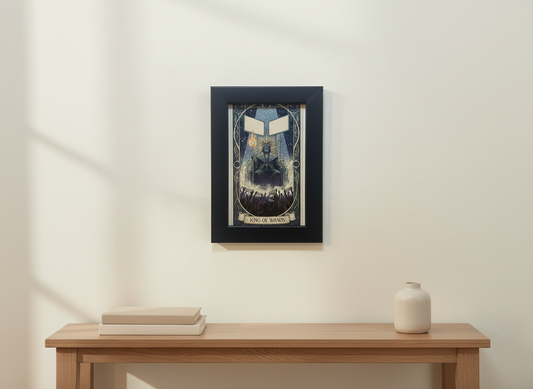 Philly Tarot Card Prints Framed - King of Wands