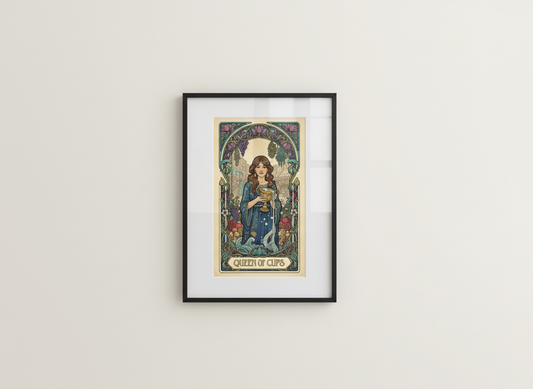 Philly Tarot Card Prints Framed - Queen of Cups