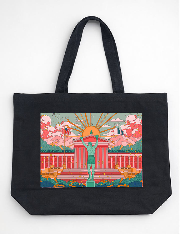 Mega Asellia- Phily Cityscape Tote Bags