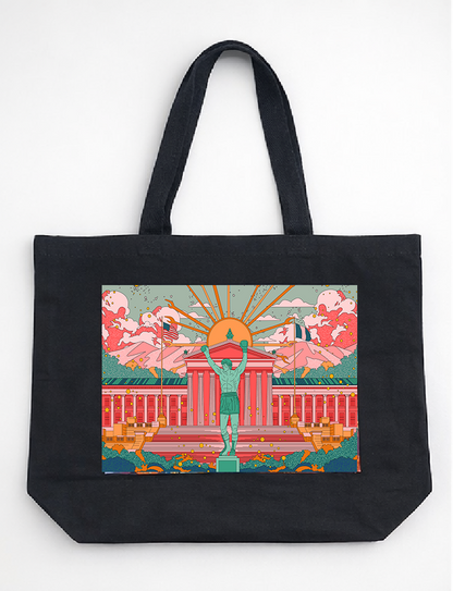 Mega Asellia- Phily Cityscape Tote Bags