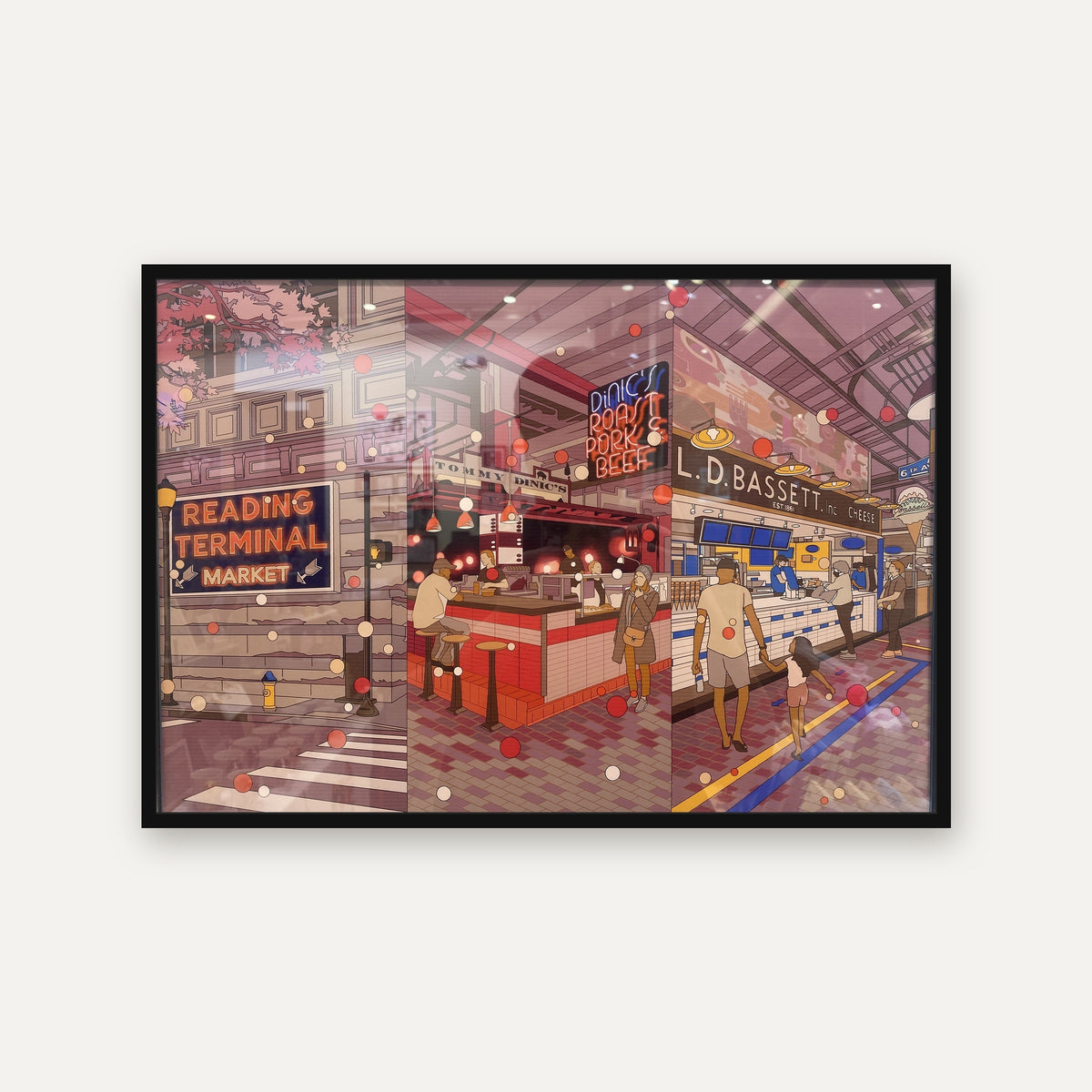 Reading Terminal Market Philadelphia Print | Mega Asellia Cityscape Wall Art