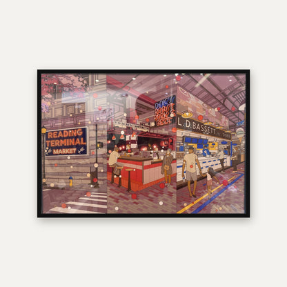 Reading Terminal Market Philadelphia Print | Mega Asellia Cityscape Wall Art