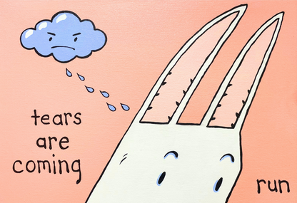 Tears Are Coming, Acrylic Painting by Mary Engel