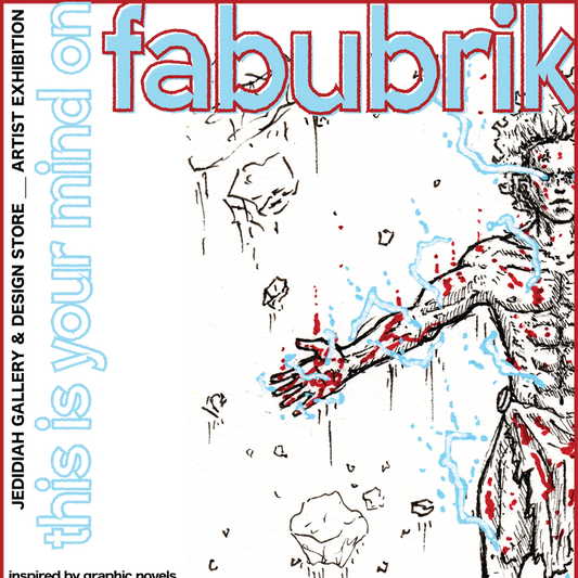 Poster of "This is your mind on fabubrik" by Nathan Fecho