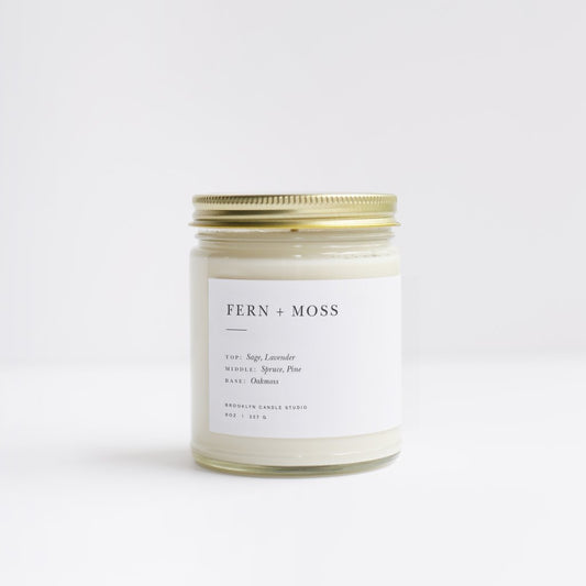 Fern + Moss Minimalist Candle