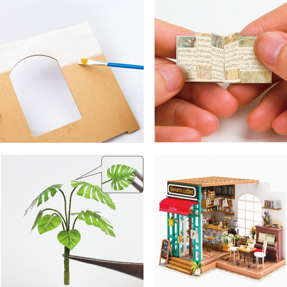 Simon's Coffee DIY Miniature Dollhouse Kit