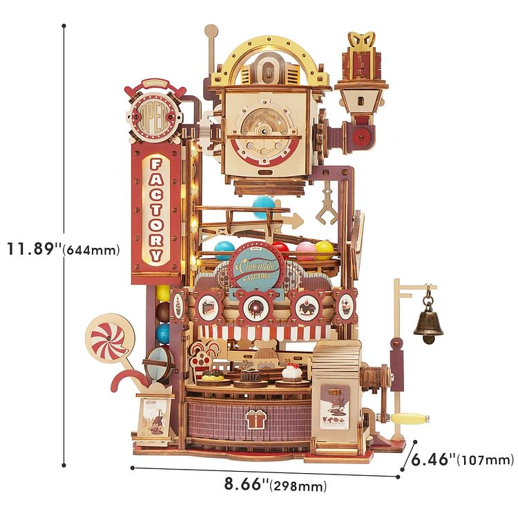 Chocolate Factory Marble Run 3D Wooden Puzzle LGA02