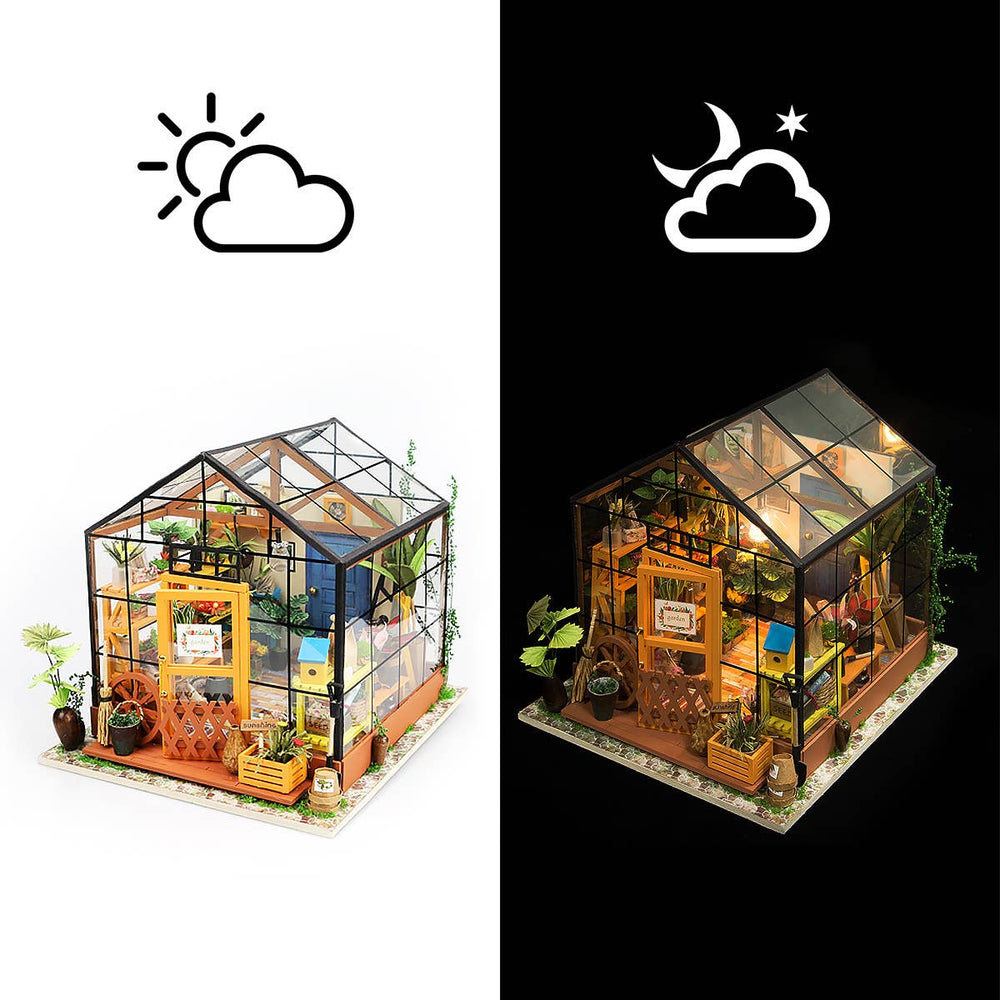Cathy's Flower House DIY Miniature Dollhouse Kit