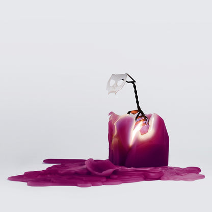 PyroPet Kisa Burgundy - Cat Candle