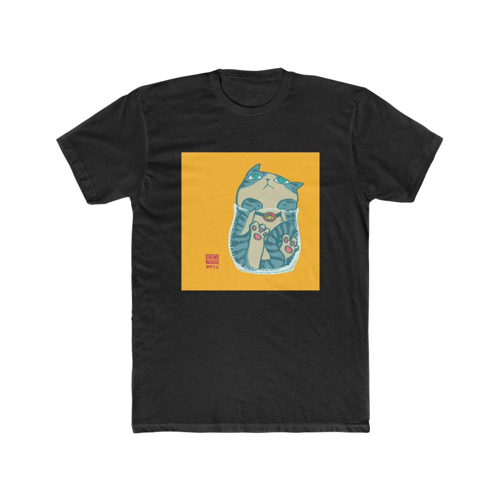 Henbuhao Cat & Cup Hot Press Printed Tee