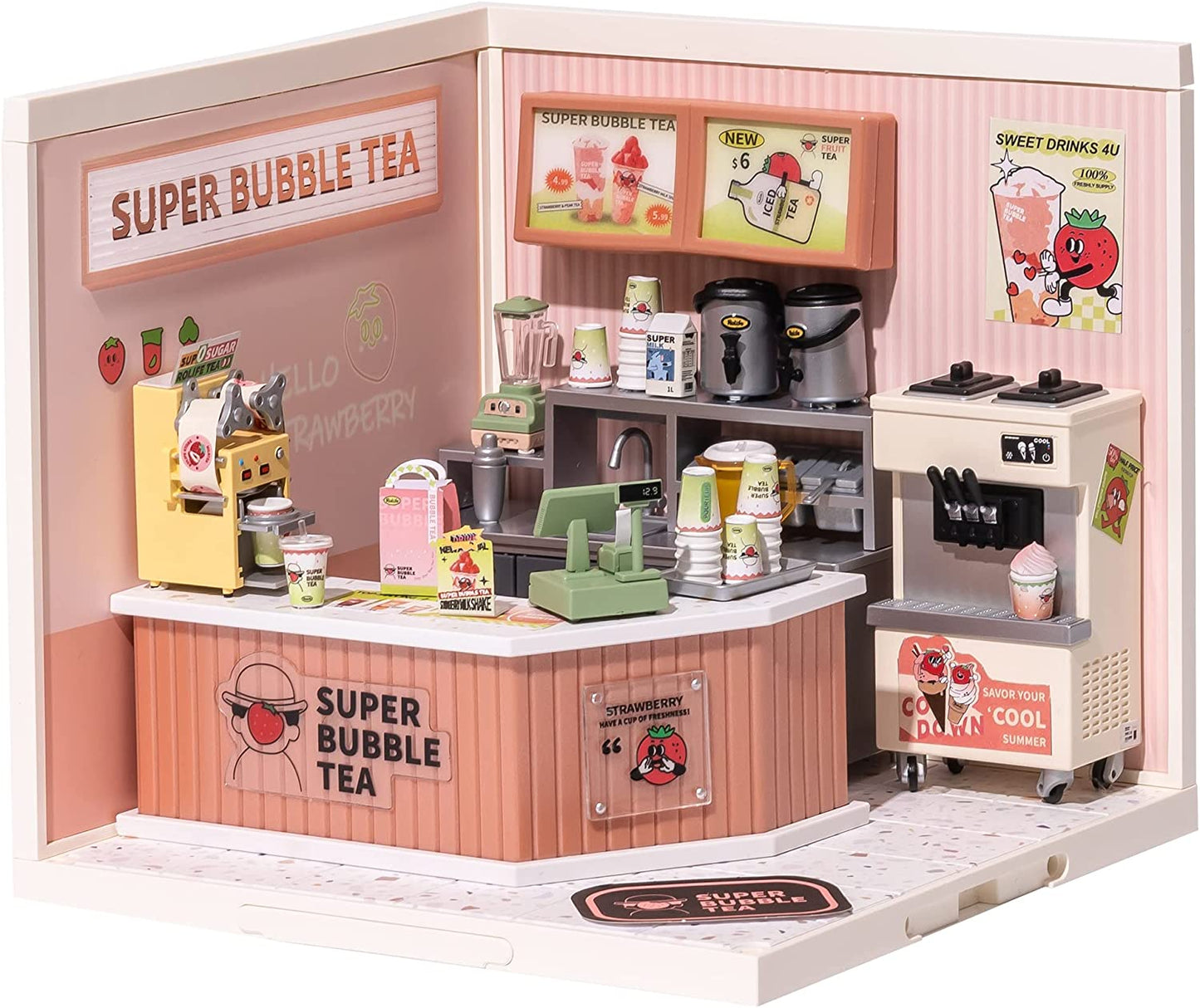 Double Joy Bubble Tea DIY Plastic House
